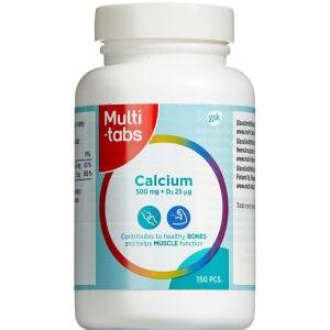 Multi-tabs Calcium 500 mg +D3 mikg, 150 stk (Udløb: 10/2025)